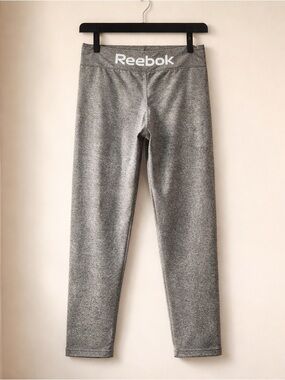 Reebok Gray Cropped Leggings | High Rise | Size S | 19” Inseam Athleisure